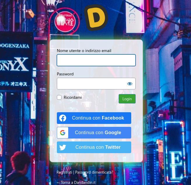 come era il login social